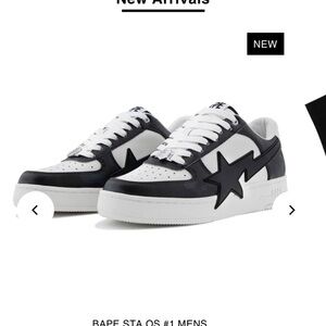 Bape Black and White Sneakers Urban Style